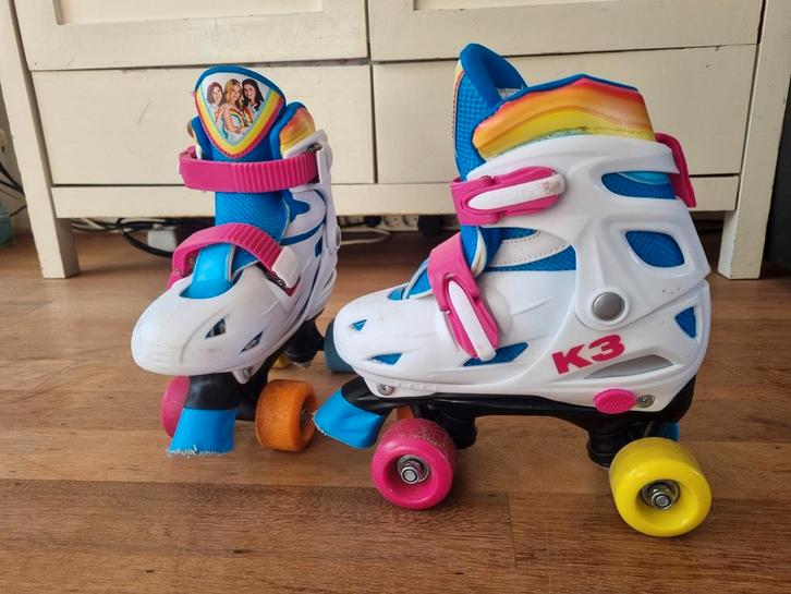 K3 rolschaatsen - verstelbaar old school reünie maat 35-38, Kinderen en Baby's, Speelgoed | Buiten | Rolschaatsen, Gebruikt, Kinderen