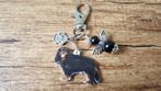 Sleutelhanger Black & Tan Cavalier spaniël met beschermengel, Verzenden, Nieuw