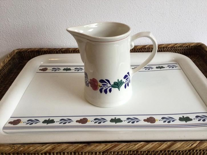 Boerenbont Boch België (Melk/Waterkan 4 ringen), Antiek en Kunst, Antiek | Servies los, Ophalen of Verzenden
