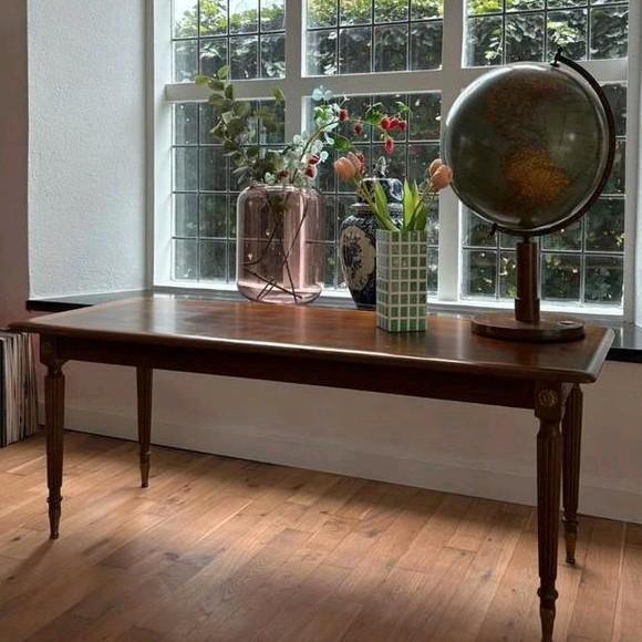 Vintage mid century salontafel sidetable antiek, Huis en Inrichting, Tafels | Sidetables, Gebruikt, 25 tot 50 cm, 100 tot 150 cm