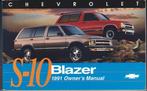 Chevrolet S10 Blazer manual handleiding (1991), Auto diversen, Handleidingen en Instructieboekjes, Verzenden