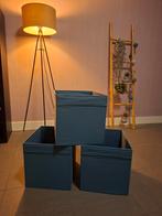 3 Opbergdozen - Blauw - Kallax, Ophalen, Overige materialen, Minder dan 50 cm, Minder dan 50 cm
