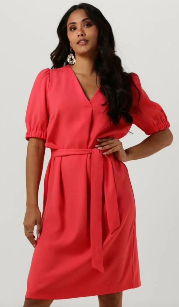 Nieuw: Mos Mosh jurk koraal roze; maat XL (maat 42), Kleding | Dames, Jurken, Nieuw, Maat 42/44 (L), Rood, Onder de knie, Ophalen of Verzenden