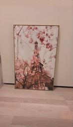 Schilderij Eiffeltoren met bloesem, Huis en Inrichting, 50 tot 75 cm, Ophalen of Verzenden, Zo goed als nieuw, Schilderij