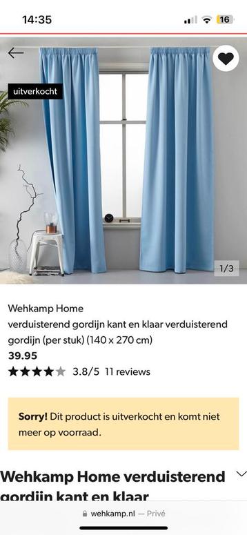 Verduisterende gordijnen, hemelsblauw, 3 stuks  beschikbaar voor biedingen