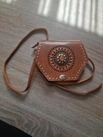 Nieuwe lederen tas met studs en stenen, Overige merken, Overige kleuren, Nieuw, Ophalen of Verzenden