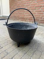 Gietijzeren pan / ketel 31cm, Tuin en Terras, Bloembakken en Plantenbakken, Ophalen of Verzenden, Zo goed als nieuw, Rond, Minder dan 60 cm