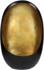 Kandelaar zwart met gouden binnenkant 20 x 37 x 60 cm, 50 tot 75 cm, Zwart, Nieuw, Ophalen of Verzenden
