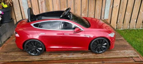 Tesla kinderauto, Kinderen en Baby's, Speelgoed | Buiten | Accuvoertuigen, Gebruikt, Ophalen