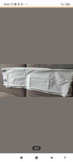 Ring gordijnen, 200 cm of meer, Beige, Ophalen of Verzenden, Zo goed als nieuw