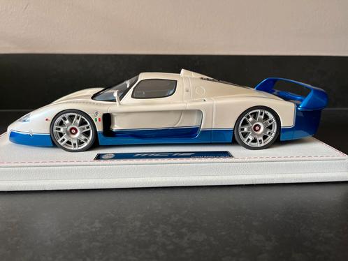 GL Model 1:18 Maserati MC12 Parel wit blauw, Hobby en Vrije tijd, Modelauto's | 1:18, Nieuw, Auto, Overige merken, Ophalen of Verzenden