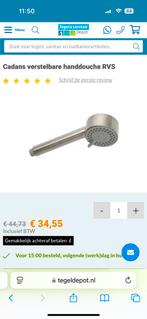Cadans verstelbare hoofddouche RVS, Ophalen of Verzenden, Zo goed als nieuw, Rvs, Douche