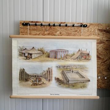 Schoolplaat: Tent en herberg  beschikbaar voor biedingen