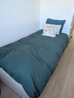 Ikea Släkta bed wit uitschuifbaar, Huis en Inrichting, Slaapkamer | Bedden, Ophalen, 90 cm, Eenpersoons, Wit