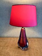 Vintage kristalglazen lamp jaren 60, Ophalen of Verzenden, Gebruikt, Minder dan 50 cm