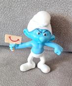 Mopper Smurf met Protestbordje – Leuk Verzamelstuk!, Verzamelen, Smurfen, Ophalen of Verzenden, Zo goed als nieuw, Moppersmurf