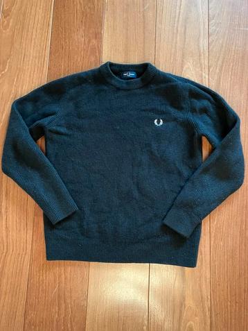 Wollen trui Fred Perry, zwart, maat L beschikbaar voor biedingen