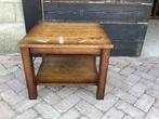 Bijzettafel tafel eiken 59 x 59 salontafel, Ophalen, Hout, 55 tot 75 cm
