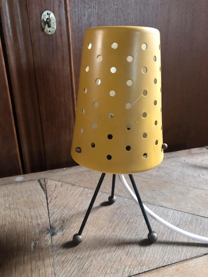 Vintage Hala Tafellampje - Werkend!, Huis en Inrichting, Lampen | Hanglampen, Gebruikt, Minder dan 50 cm, Metaal, Ophalen of Verzenden