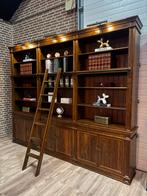 Bibliotheekkast - Boekenkast - ladder - massief eikenhout, Ophalen