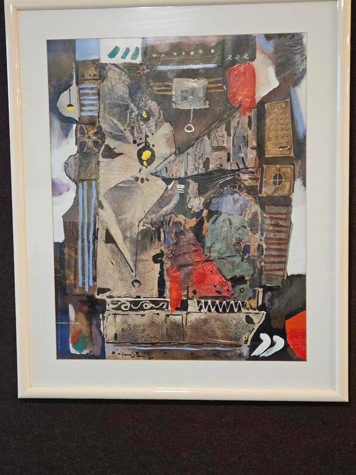Abstract Schilderij - M. Fornes Ami '93, Antiek en Kunst, Kunst | Schilderijen | Abstract, Ophalen