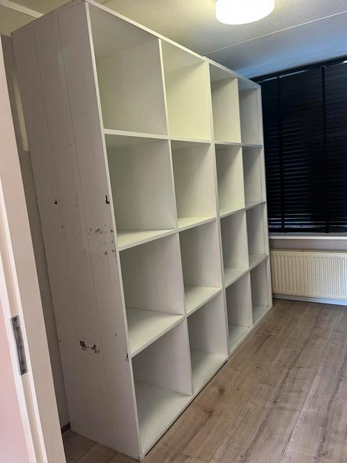 2x Wit Houten Keukenkasten/Presentatie Meubels -SNEL OPHALEN, Huis en Inrichting, Kasten | Stellingkasten, Zo goed als nieuw, Ophalen