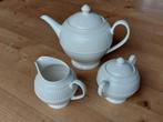 Wedgwood Windsor theepot met suikerpot en melkkan, Overige typen, Effen, Zo goed als nieuw, Ophalen