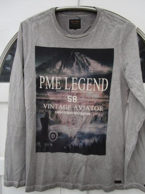PME Legend (zomer trui met grote print, maat S, Kleding | Heren, Truien en Vesten, Zo goed als nieuw, Grijs, Ophalen