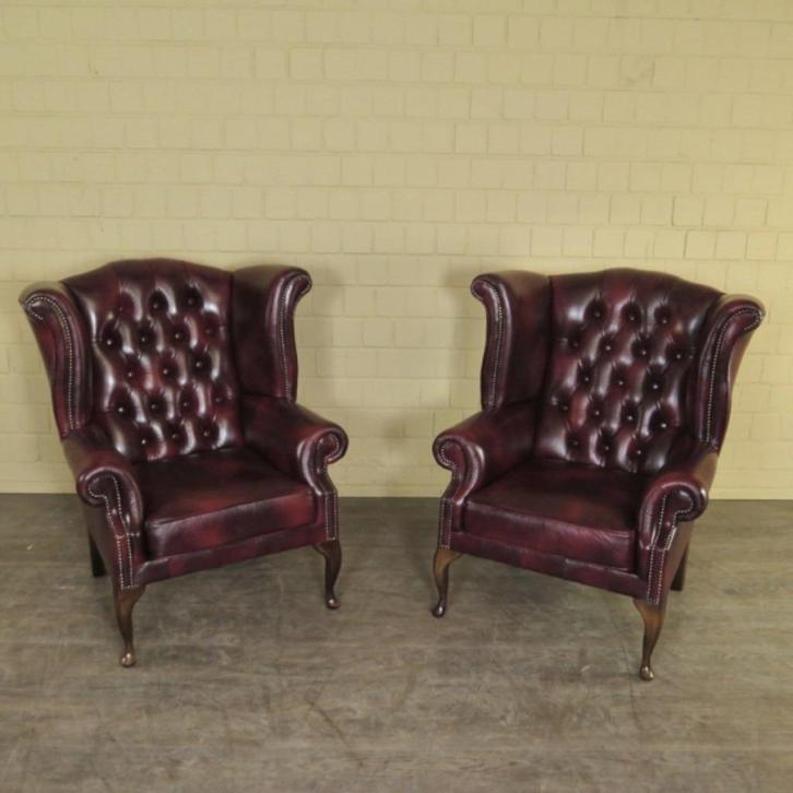 chesterfield fauteuil div.kleuren prijs is per set, Huis en Inrichting, Banken | Bankstellen, Nieuw, Verzenden