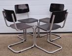 5 x Vintage Pagholz stoelen schoolstoelen Gispen Ahrend, Huis en Inrichting, Ophalen of Verzenden, Zo goed als nieuw, Vijf, Zes of meer stoelen