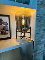 Lucide Glorio Tafellamp - Fumé Glas & Zwart Metaal, Ophalen, Nieuw, Glas, Minder dan 100 cm