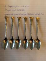 6 zilveren lepeltjes, korenaar, 2e gehalte zilver, Ophalen of Verzenden, Zilver