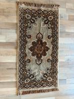 Vintage retro tapijt tafelkleed 125x65, Huis en Inrichting, Stoffering | Tapijten en Kleden, Bruin, Gebruikt, 100 tot 150 cm, Rechthoekig