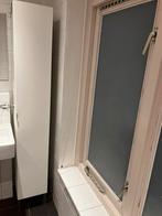 Witte Badkamerkast - Hoge Kast, Ophalen, (Half)hoge kast, Minder dan 50 cm, Zo goed als nieuw