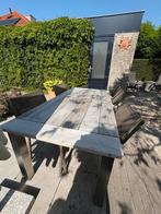 4 Seasons Outdoor tuinset – teak tafel 90x180 cm + 4 stoelen, Tuin en Terras, Tuintafels, Ophalen, Gebruikt, Rechthoekig, Teakhout