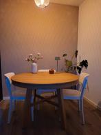 Uitschuifbare ronde eettafel voor 4-8 personen, Huis en Inrichting, Tafels | Eettafels, Ophalen, Rond, 100 tot 150 cm, 100 tot 150 cm