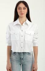 Witte cropped blouse – Dishe, maat S, Wit, Nieuw, Ophalen of Verzenden, Maat 36 (S)