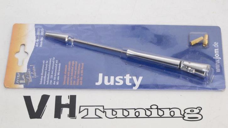 JOM 20577 sport antenne instelbare knik chroom M5/M6 20CM, Auto diversen, Tuning en Styling, Ophalen of Verzenden
