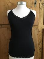 Top Watcher spaghettibandjes mt 3 (M) zwart met kantje, Maat 38/40 (M), Zwart, Ophalen of Verzenden, Zonder mouw