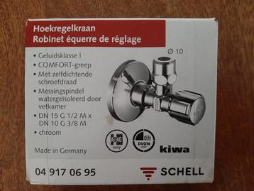 Hoekregelkraan Schell (2 stuks), 1/2 x 3/8 chrome beschikbaar voor biedingen
