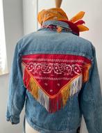 Oeteldonk Denim Jasje, Maat 38/40 (M), Carnaval, Ophalen of Verzenden, Zo goed als nieuw