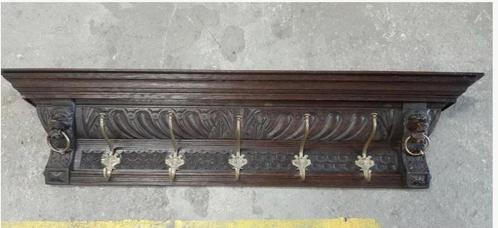antieke kapstok wandkapstok houtsnijwerk, Huis en Inrichting, Woonaccessoires | Kapstokken, Gebruikt, Wandkapstok, Minder dan 100 cm