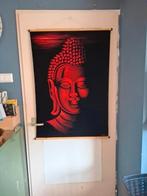 Schilderij budha rood zwart en glitter, Antiek en Kunst, Ophalen of Verzenden