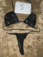 Lak lingeriesetje, Kleding | Dames, Verzenden, Zwart, BH
