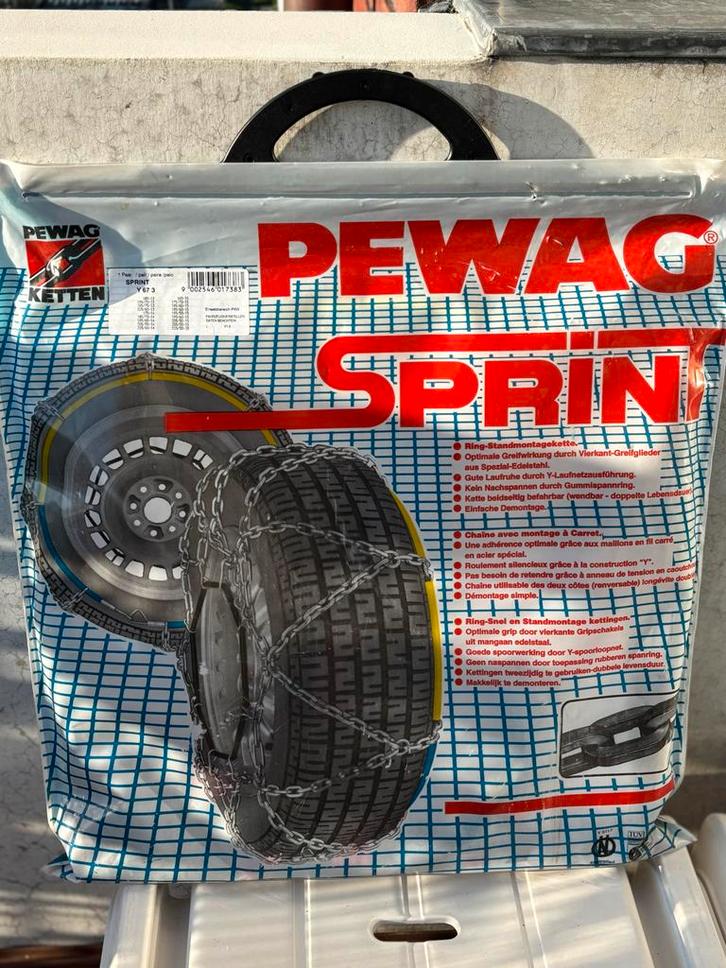 PEWAG SPRINT SNEEUWKETTINGEN - Y 67 3, Auto diversen, Sneeuwkettingen, Gebruikt, Ophalen of Verzenden