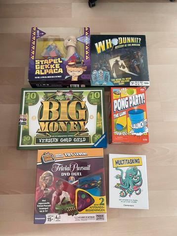 Nog nieuw in verpakking: 6 Gezelschap Spellen beschikbaar voor biedingen