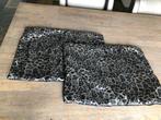 Sierkussen hoesjes Panterprint Zwart/Grijs 60x40, Huis en Inrichting, Woonaccessoires | Kussens, Ophalen of Verzenden, Zo goed als nieuw