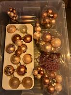 Glazen kerstballen + kerstverlichting, Zo goed als nieuw, Ophalen