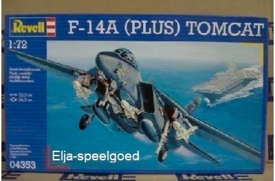 Modelbouw Revell 1:72 F-14A Tomcat Plus F-14 A F14 4353, Hobby en Vrije tijd, Modelbouw | Vliegtuigen en Helikopters, Nieuw, 1:72 tot 1:144