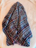 Originele PLO sjaal in blauw, paars, wit 115 cm X 121 cm, Ophalen of Verzenden, Gedragen, Overige maten, Sjaal